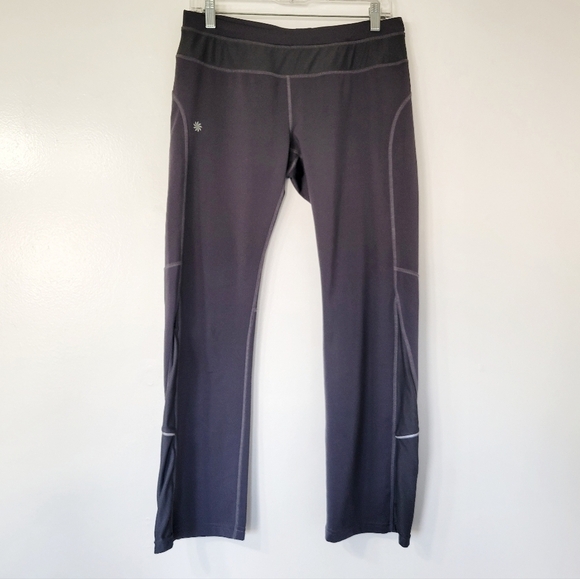 Athleta Gray Runabout Activewear Straight Leg Pants Size MP - Picture 2 of 12